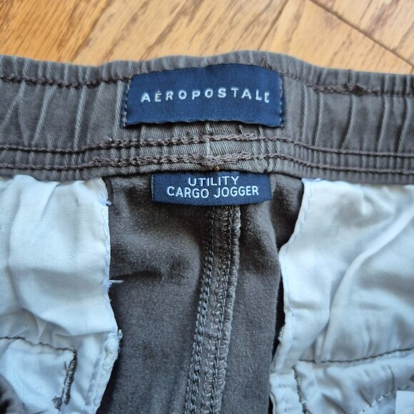 Aeropostale Utility Cargo Jogger Gray Large - Picture 4 of 12